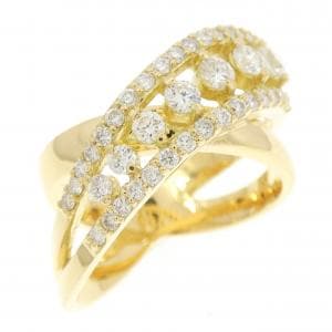 K18YG ダイヤモンド リング 0.72CT