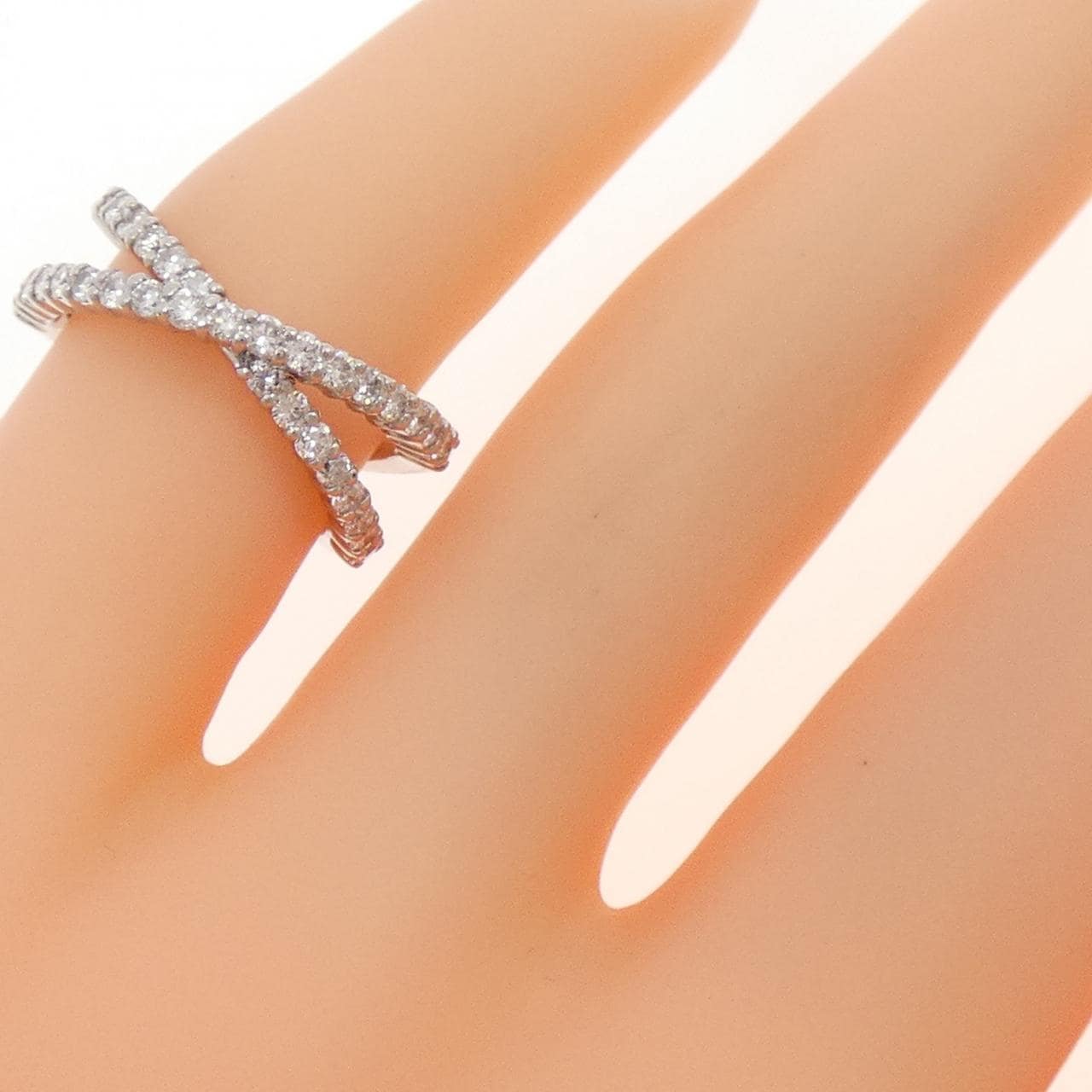 PT900 ダイヤモンド ピンキー リング 0.50CT