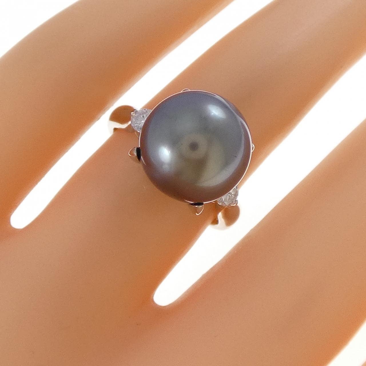 PT900 黒蝶パール リング 11.2mm