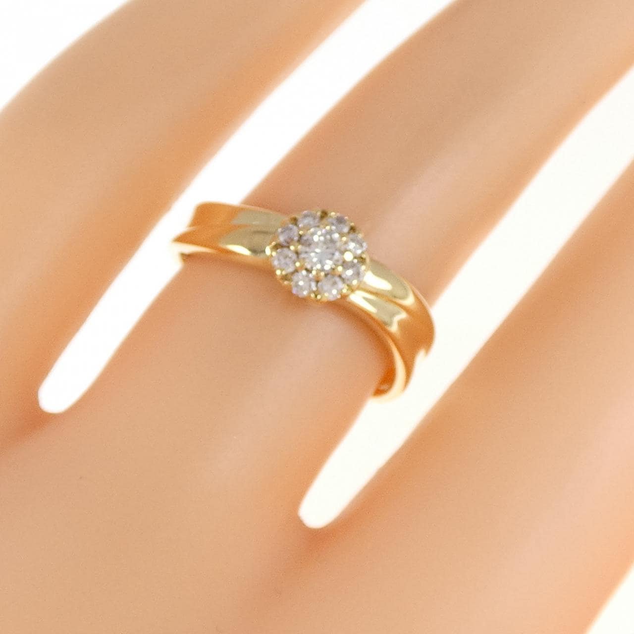 K18YG ダイヤモンド リング 0.20CT