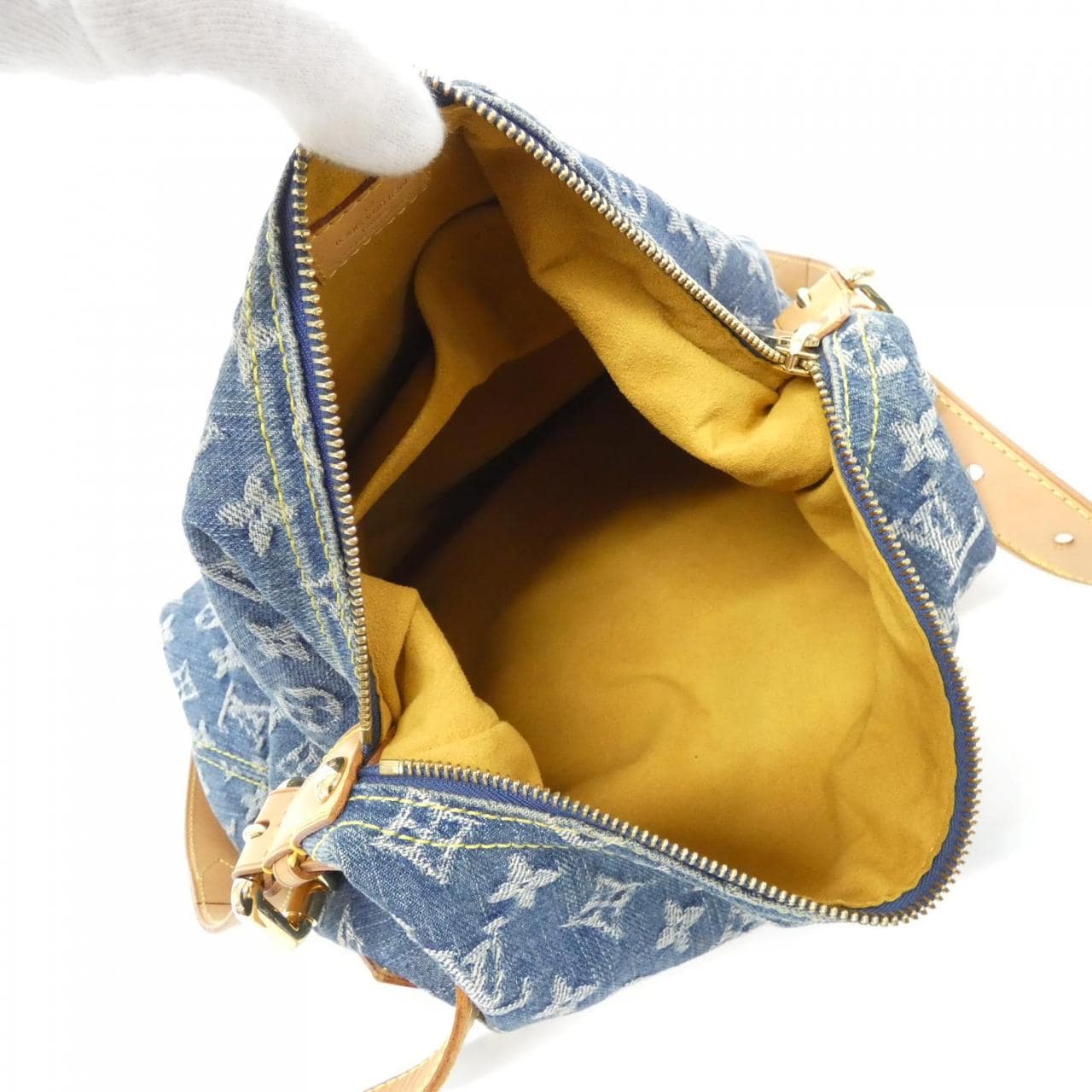 ルイヴィトン モノグラム デニム バギー GM M95048+J54316 ショルダーバッグ