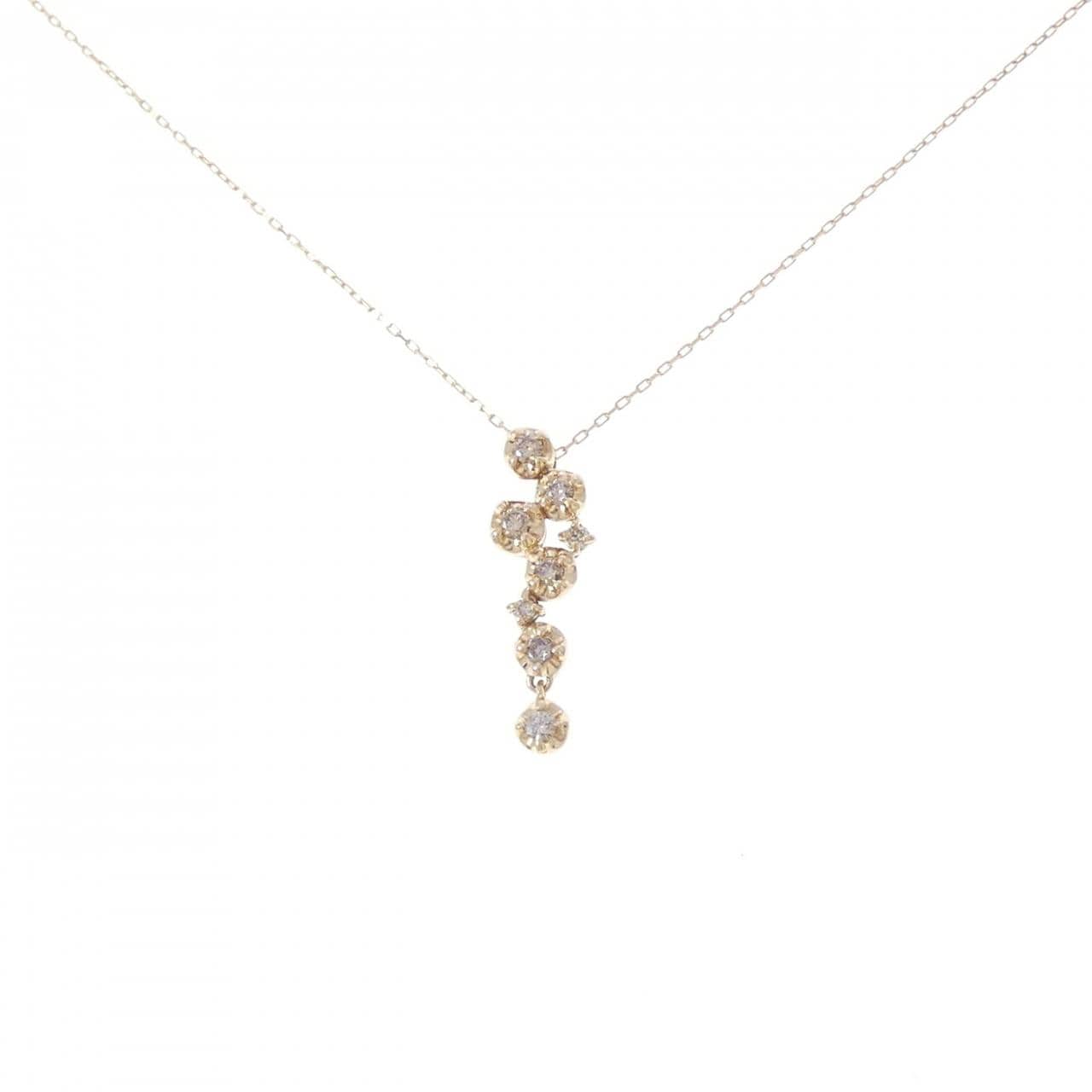 K10YG ダイヤモンド ネックレス 0.15CT