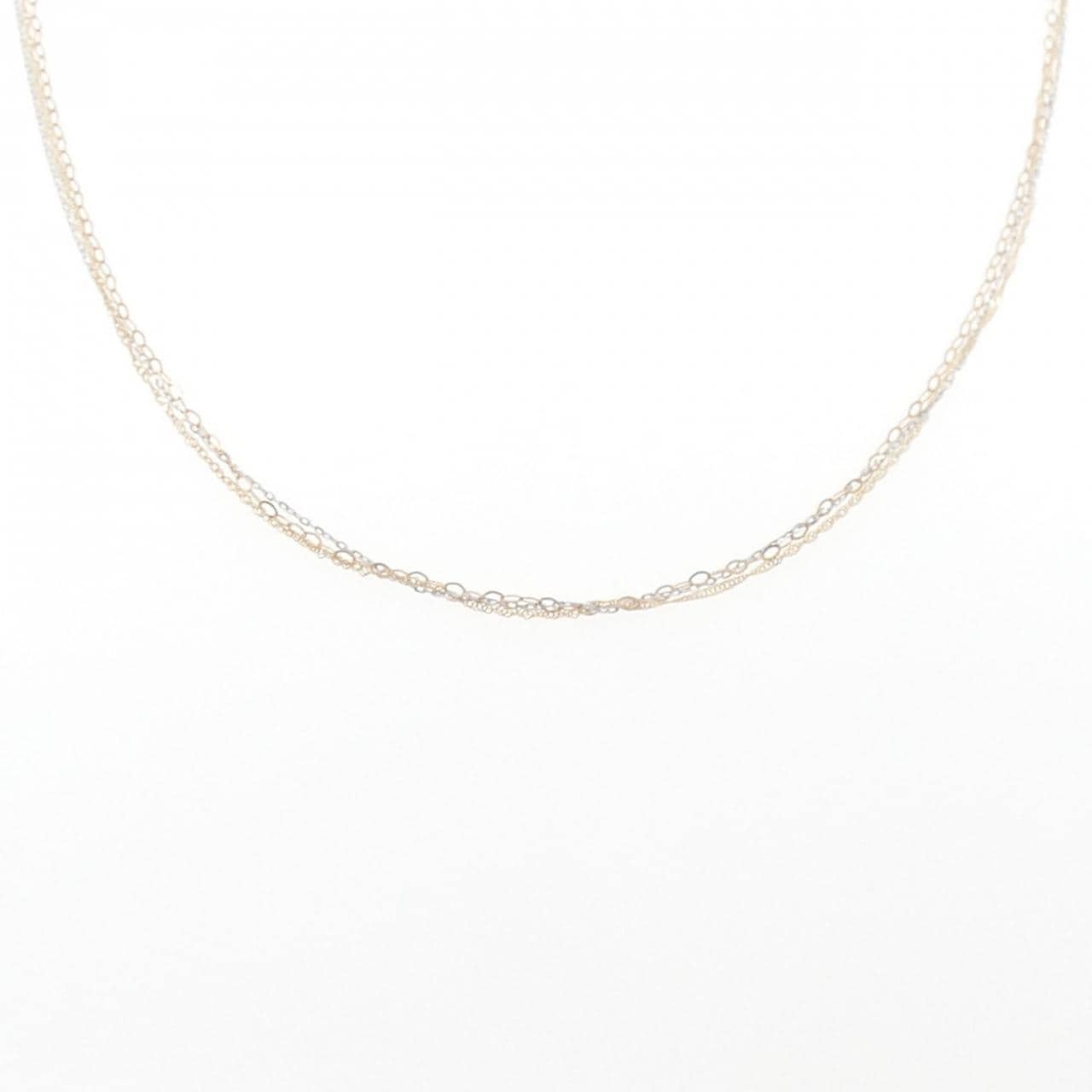 K18スリーカラー ネックレス