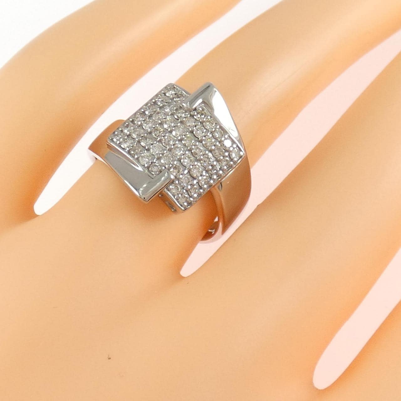 K18WG ダイヤモンド リング 0.53CT