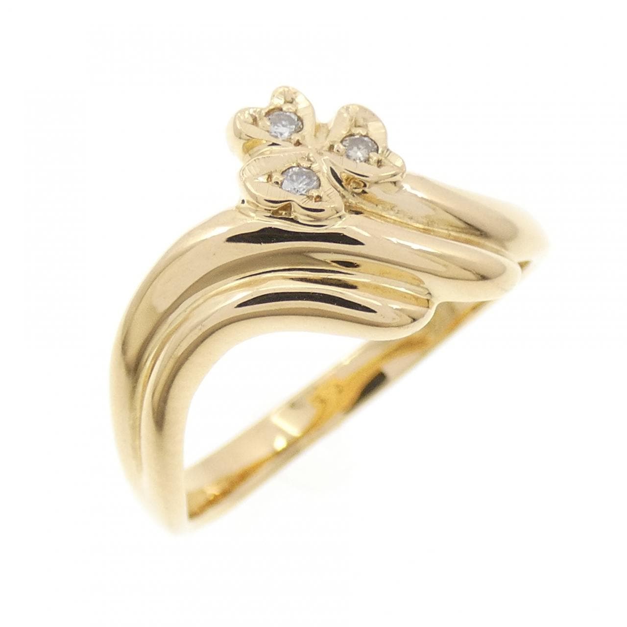 K18YG ダイヤモンド リング 0.03CT