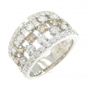 K18WG ダイヤモンド リング 2.20CT