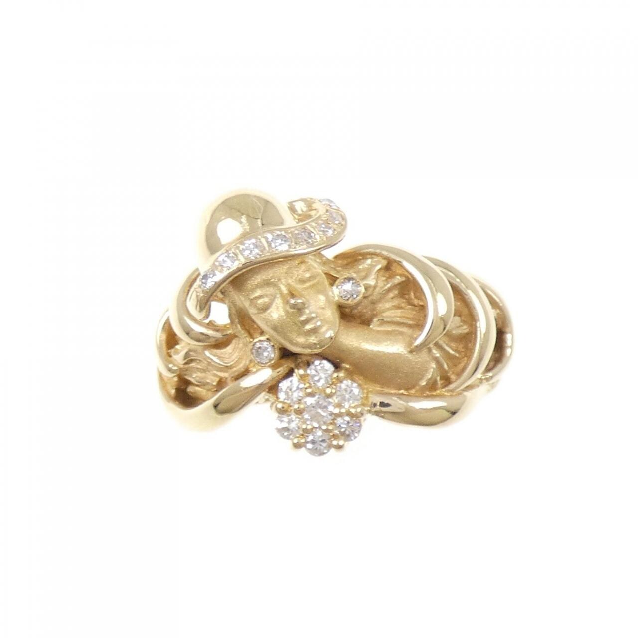 750YG ダイヤモンド リング 0.19CT
