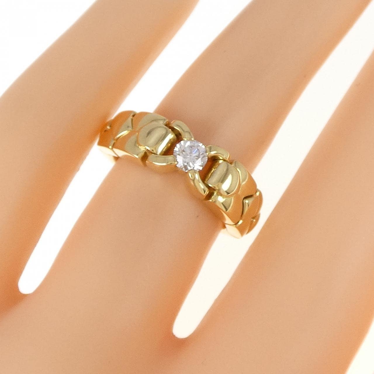 K18YG ダイヤモンド リング 0.22CT