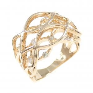 K18PG ダイヤモンド リング 0.25CT