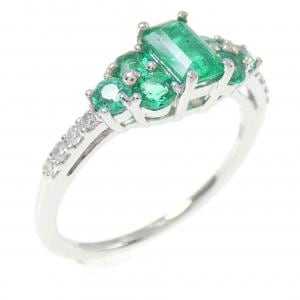 PT エメラルド リング 0.75CT