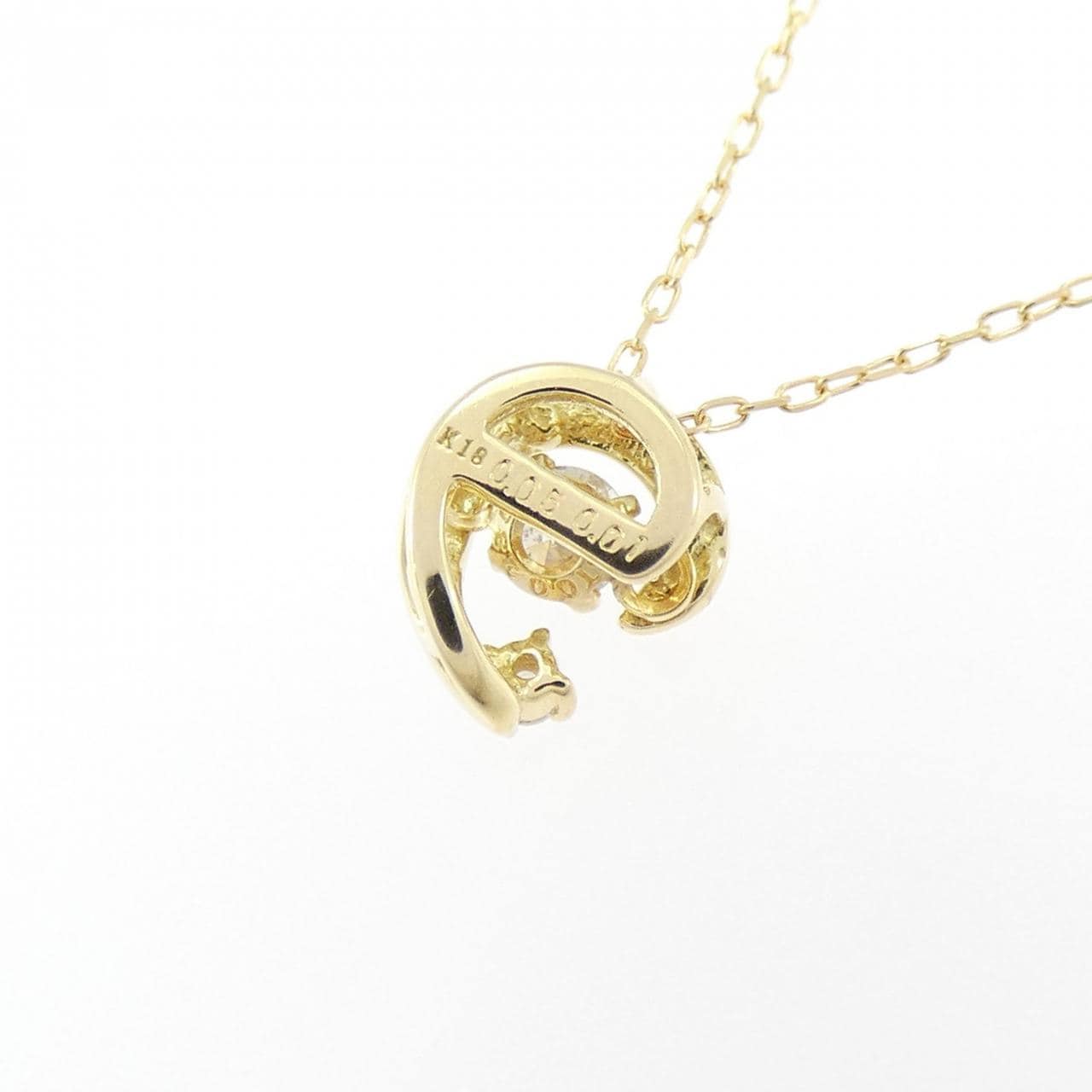 K18YG ダイヤモンド ネックレス 0.05CT