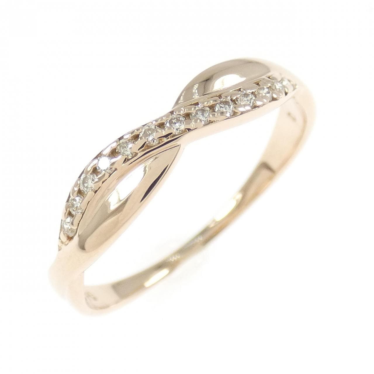 K18PG ダイヤモンド リング