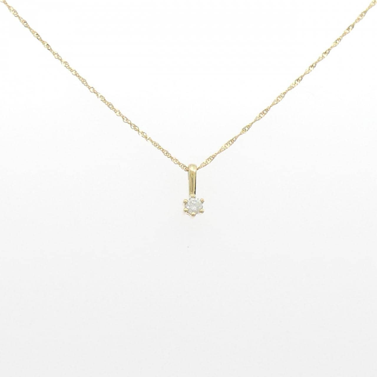 750YG/K18YG ダイヤモンド ネックレス