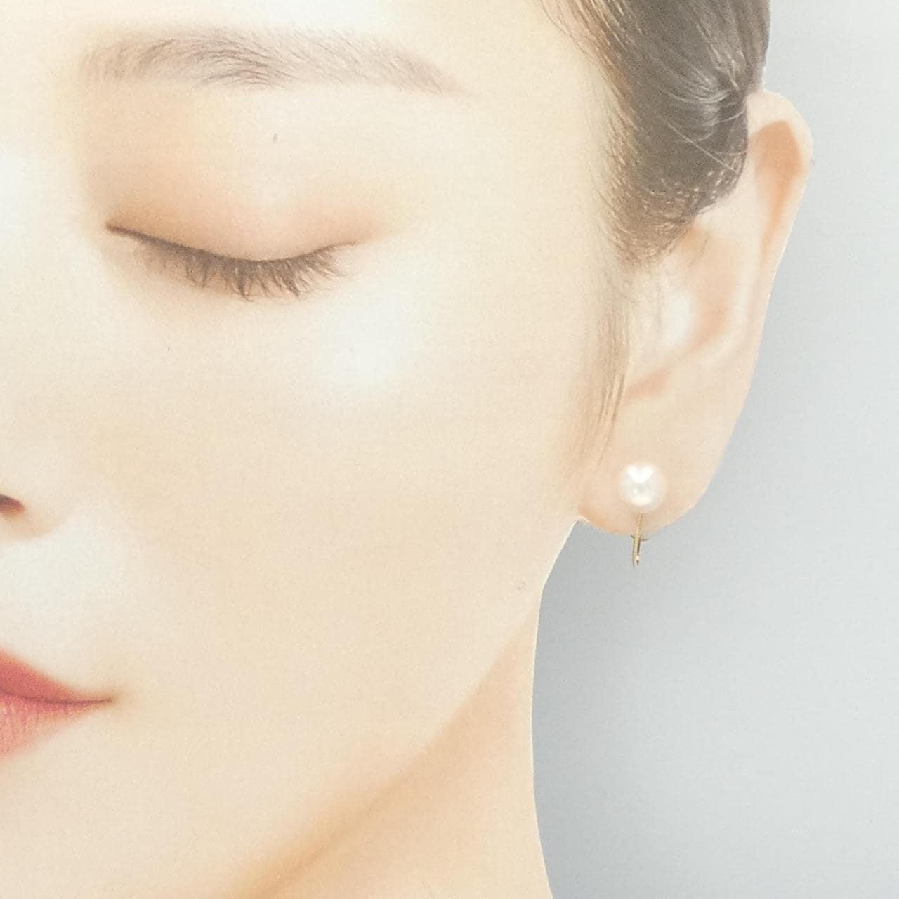 K18YG アコヤパール イヤリング 7.5mm