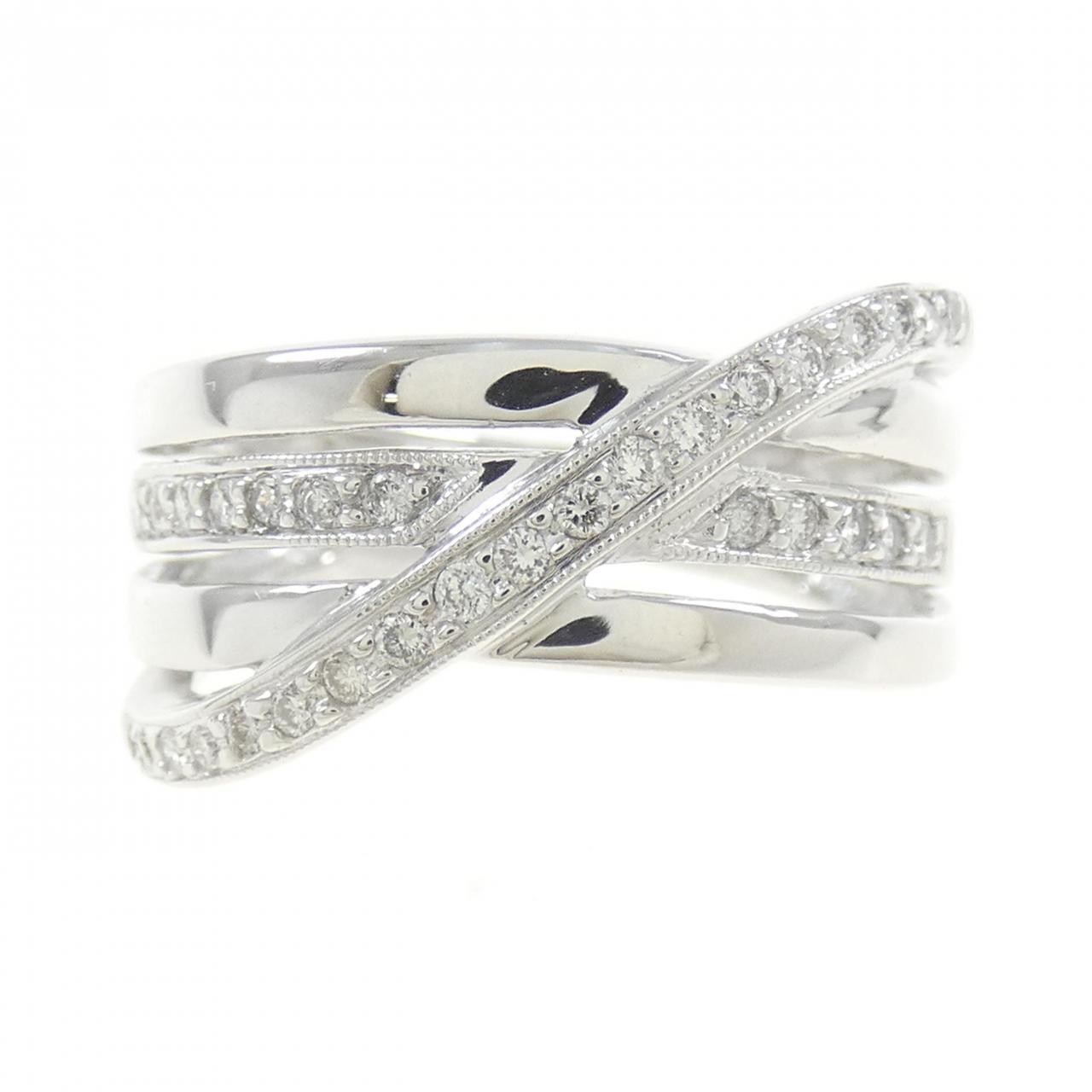 K18WG ダイヤモンド リング 0.25CT
