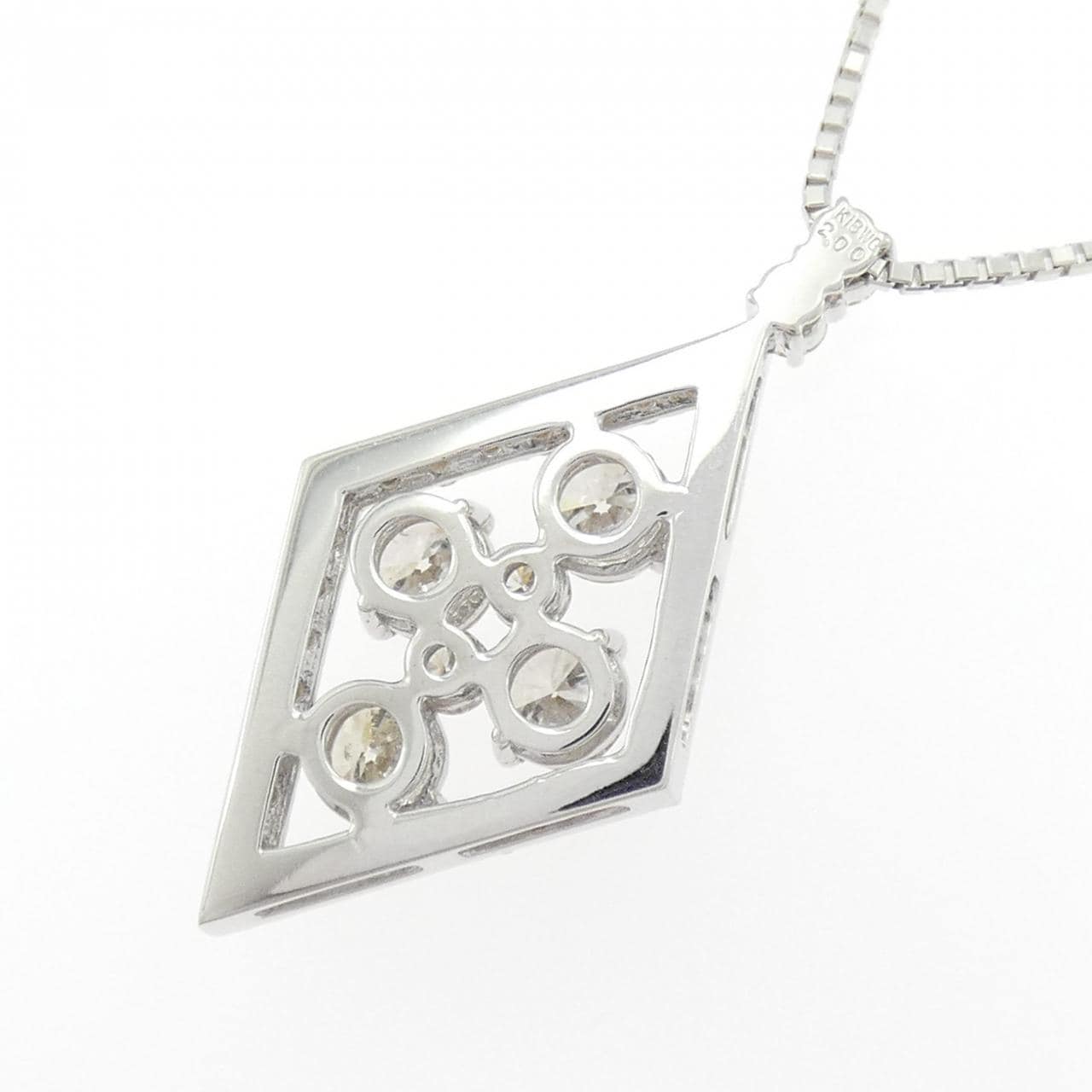 K18WG ダイヤモンド ネックレス 2.00CT