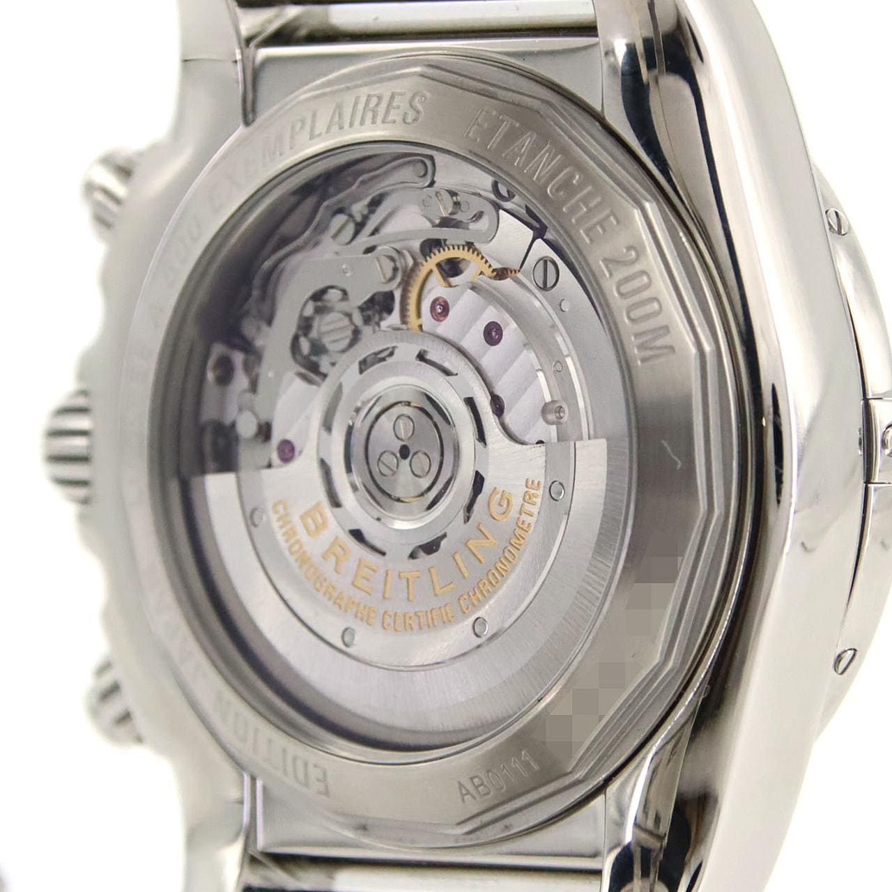 ブライトリング クロノマット44ブラックローマンマザーオブパール JAPAN LTD AB0111/S011B64PA SS 自動巻