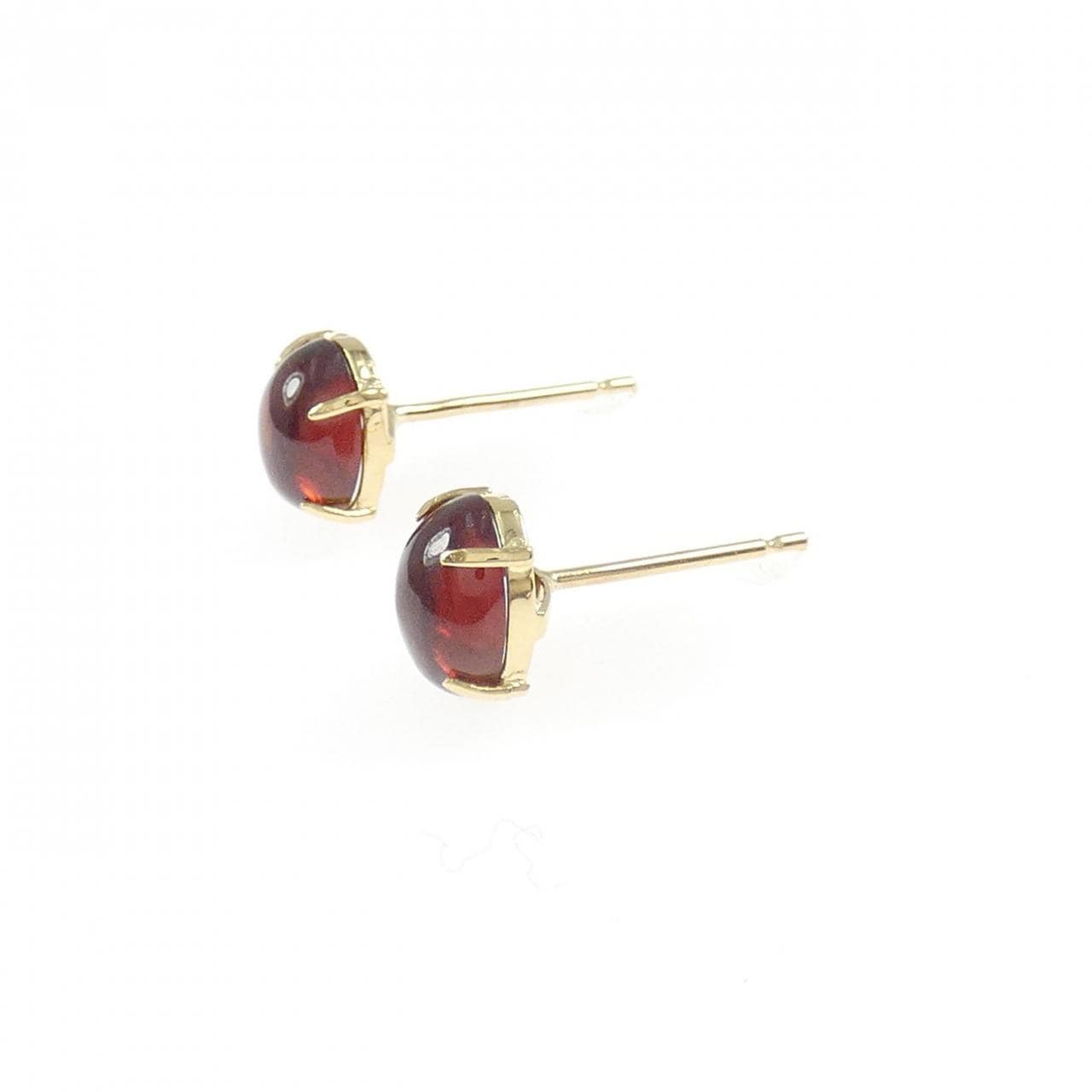 K18YG ガーネット ピアス