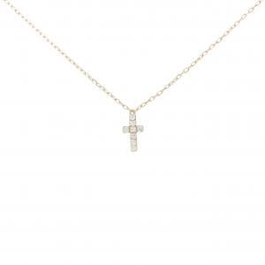 アーカー クロス ダイヤモンド ネックレス 0.05CT