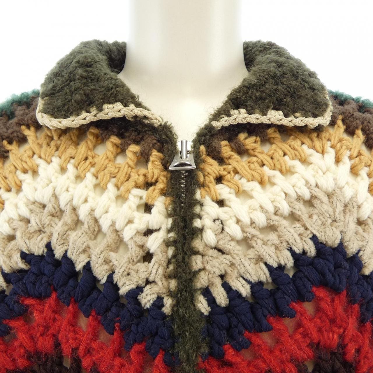 サカイ SACAI MIX CROCHET KNIT BLOUSON 26-04130M ジャケット