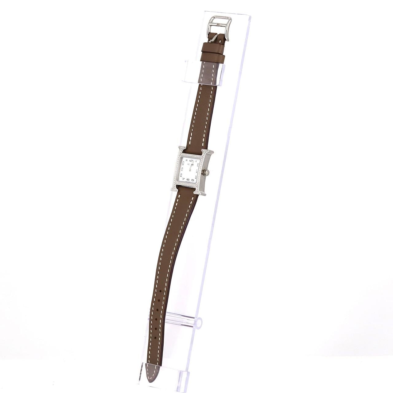HERMES H 手錶/D HH1.131 不銹鋼石英