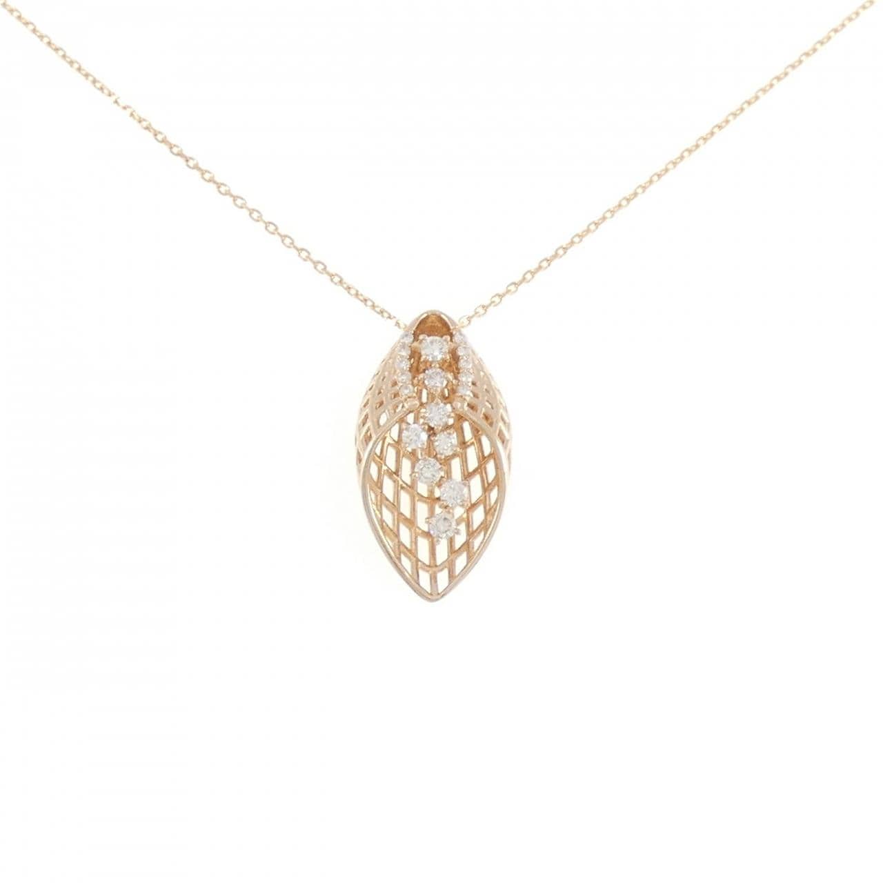 K18PG ダイヤモンド ネックレス 0.30CT