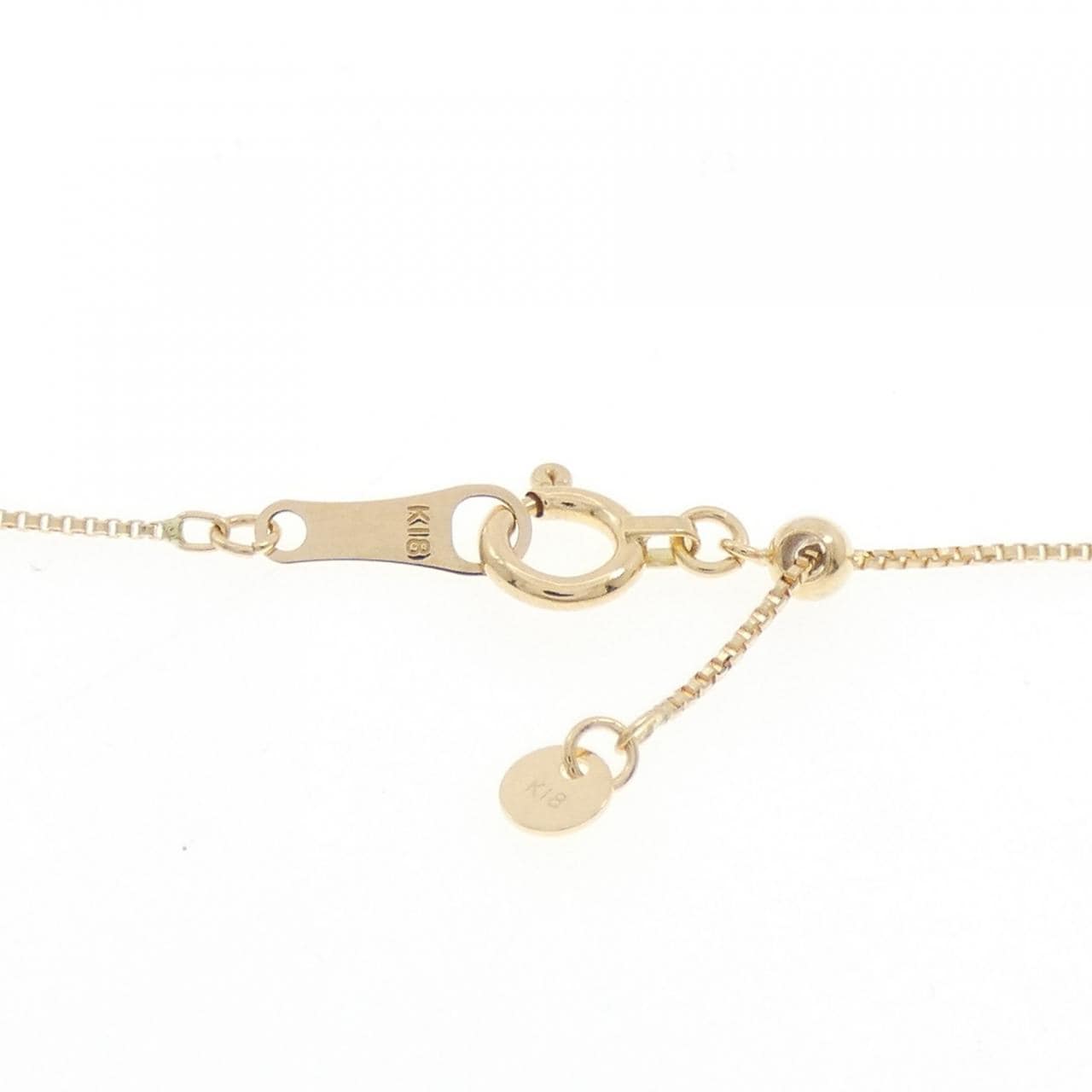 K18YG ソリティア ダイヤモンド ネックレス 0.30CT