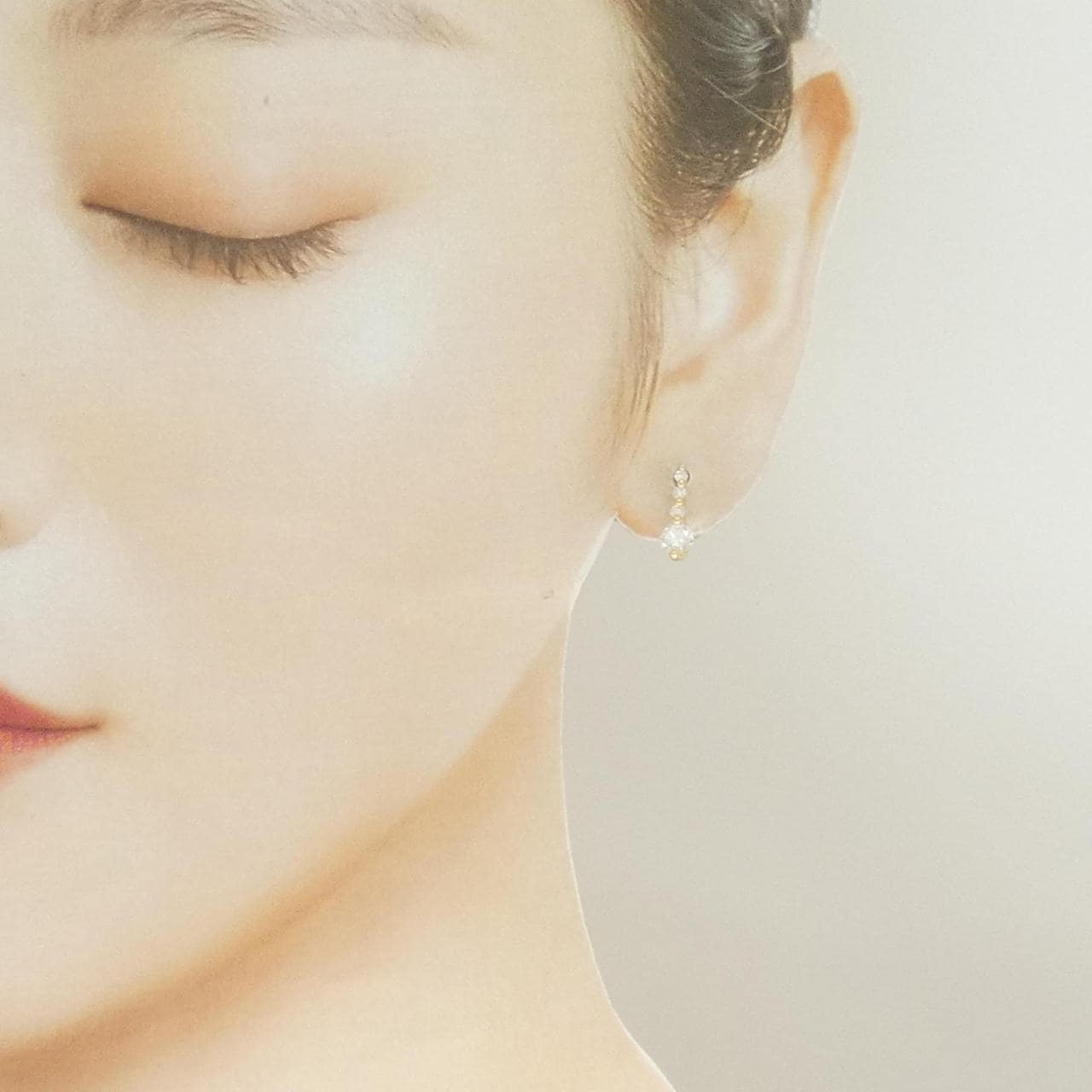 K18YG ダイヤモンド イヤリング 0.90CT