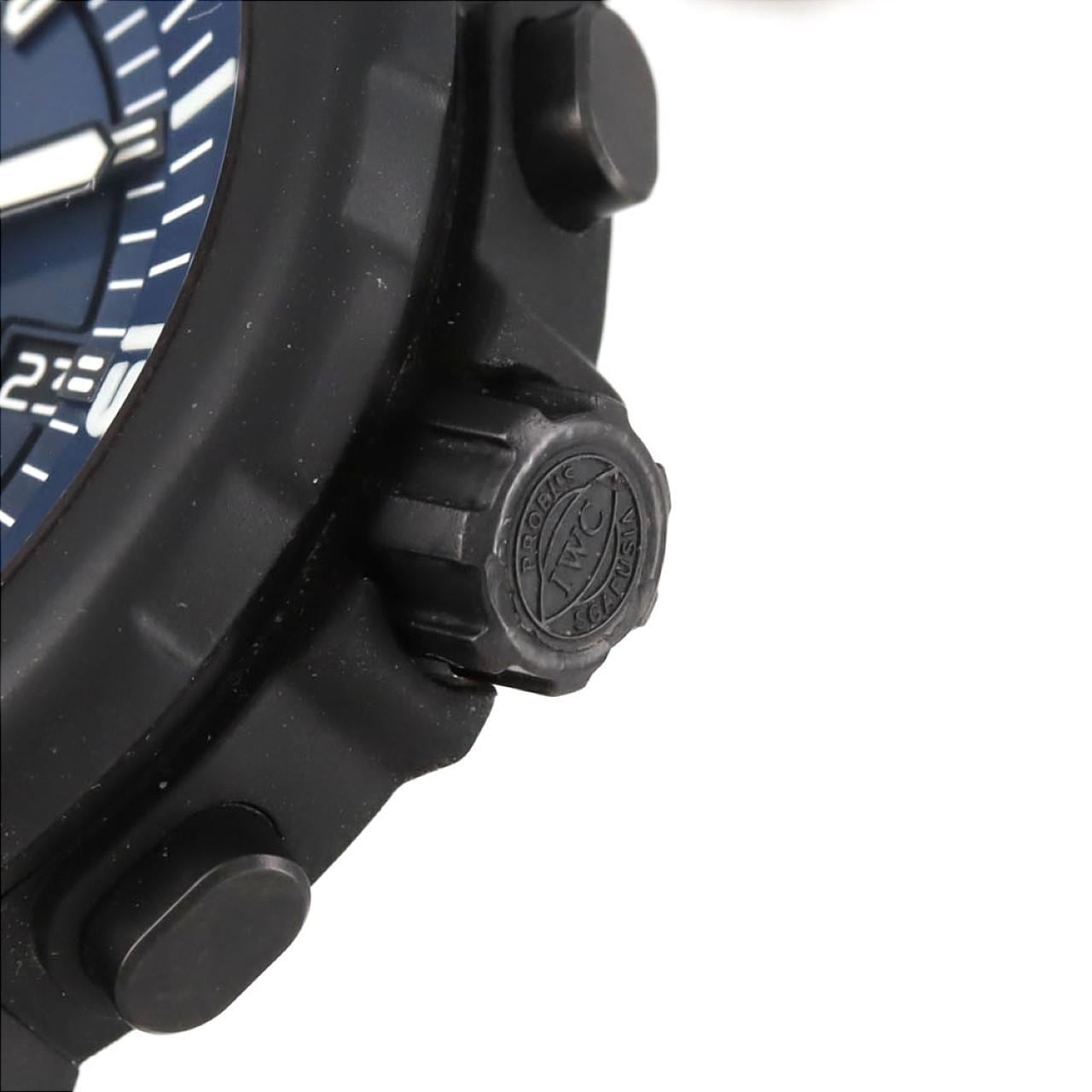 【ノーメンテナンス還元価格】IWC アクアタイマークロノグラフ ローレウススポーツフォーグッド" LTD" IW379507 SSxラバー 自動巻