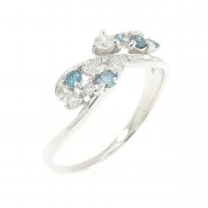K18WG ダイヤモンド リング 0.15CT