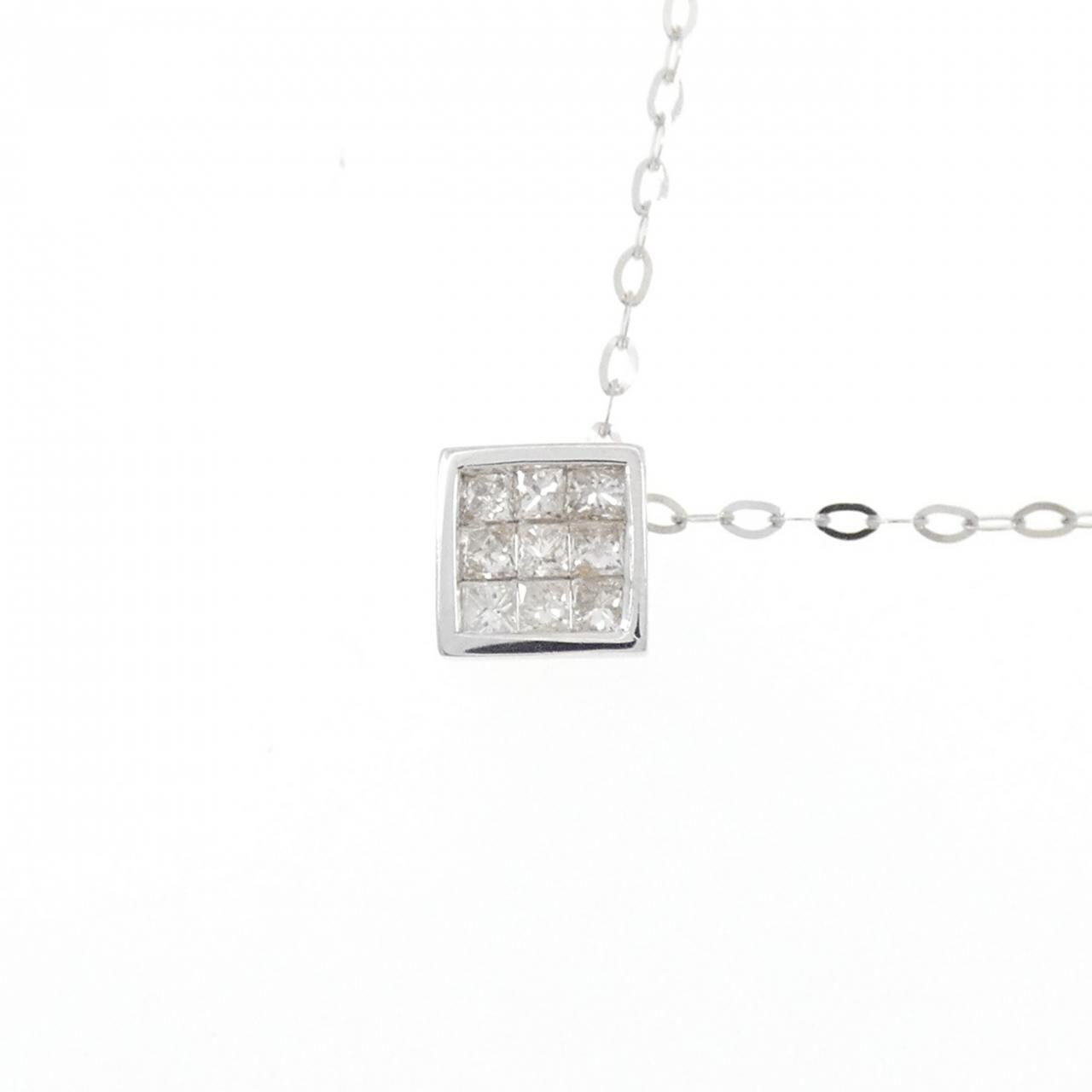 K18WG ダイヤモンド ネックレス 0.20CT