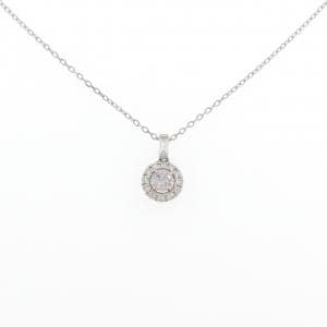 PT900/K18PG/PT850 ピンクダイヤモンド ネックレス 0.139CT