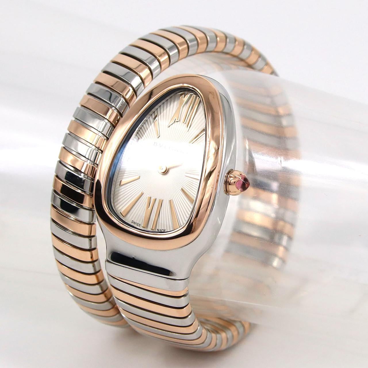 ブルガリ セルペンティトゥボガス PGコンビ Sサイズ SP35SPG/103708 SSxPG クォーツ