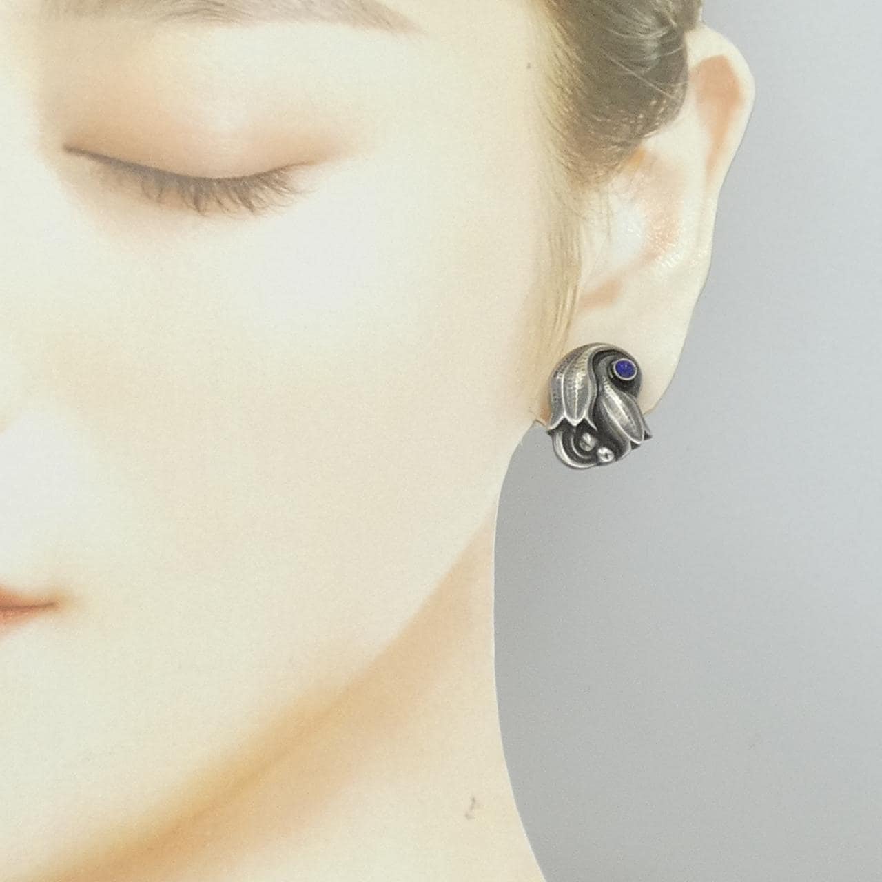 ジョージ ジェンセン ラピスラズリ イヤリング