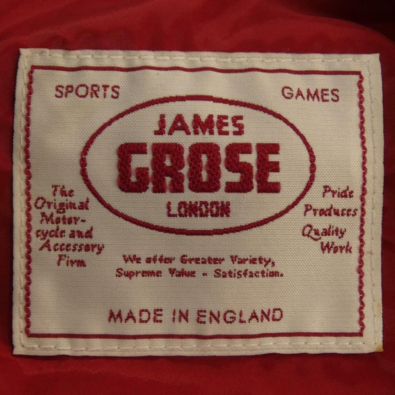 ジェームスグロス JAMES GROSE レザーライダースジャケット