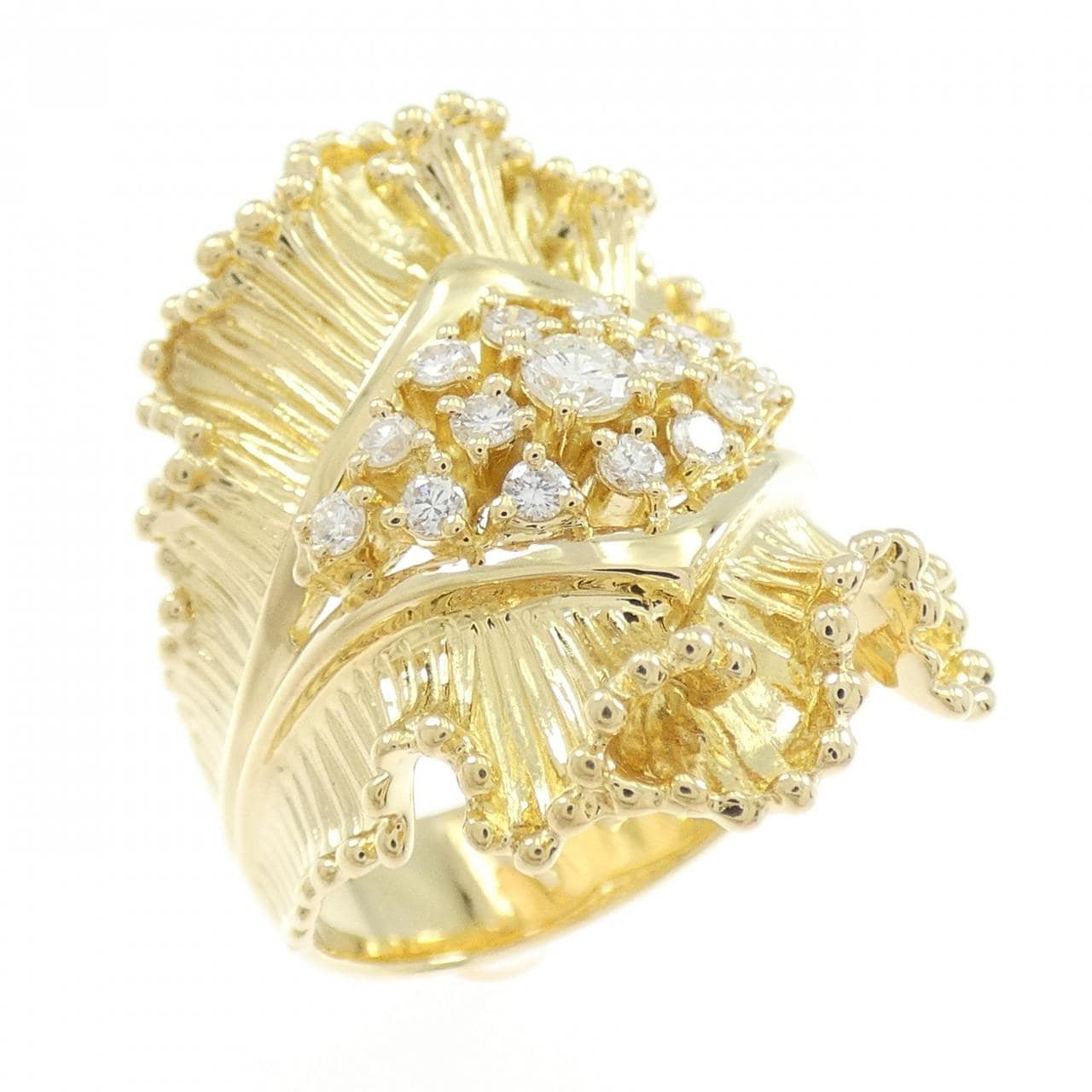 K18YG ダイヤモンド リング 0.363CT