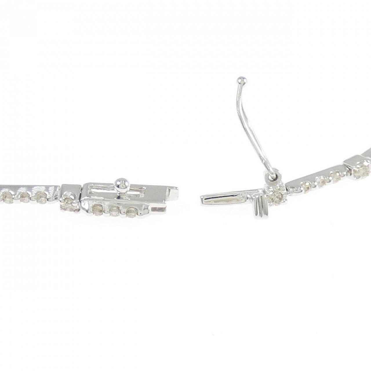 K18WG ダイヤモンド ブレスレット 1.06CT