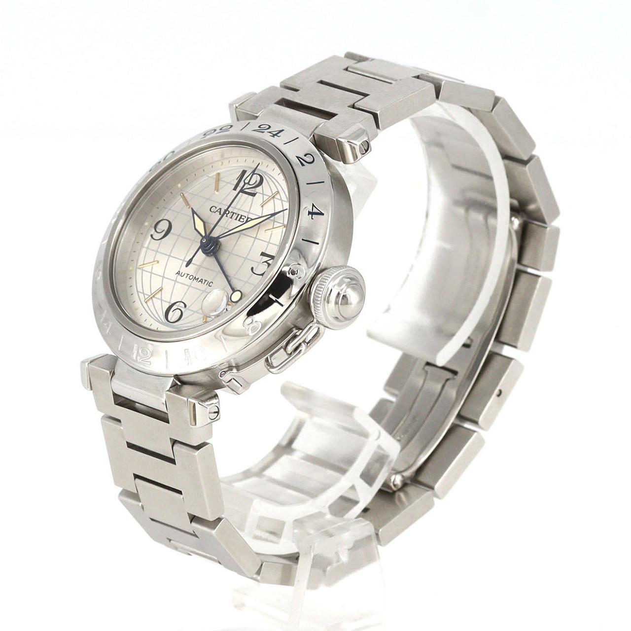 カルティエ パシャC GMT W31029M7 SS 自動巻