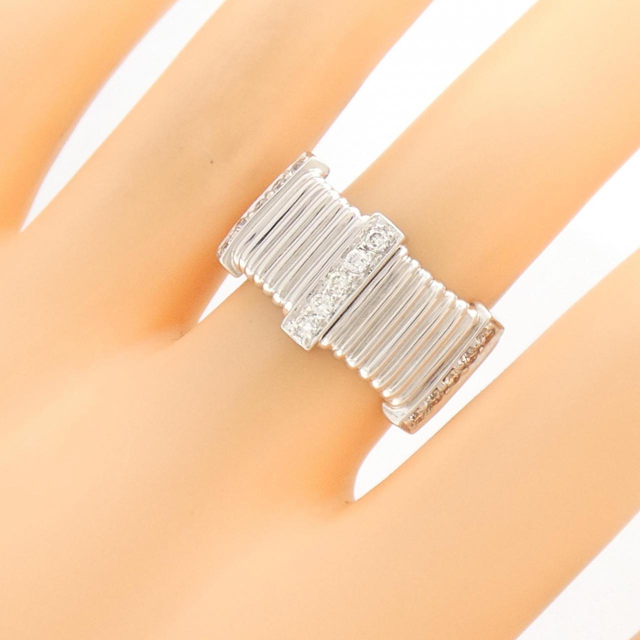 K18WG ダイヤモンド リング 0.33CT