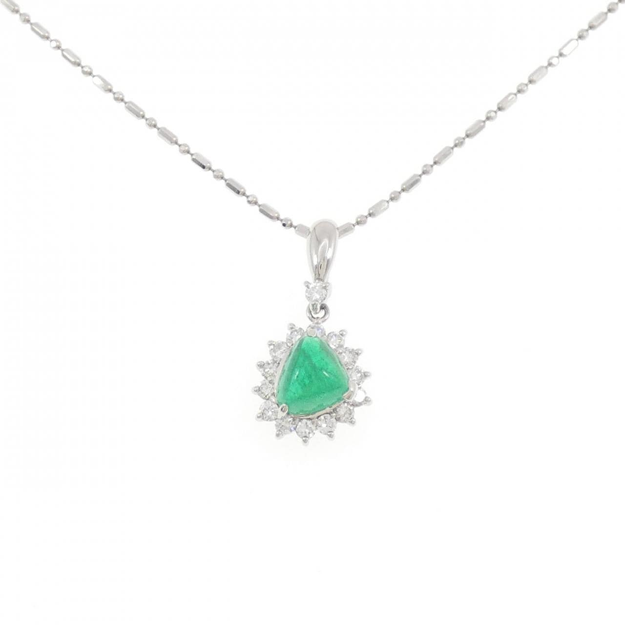 PT900/PT850 エメラルド ネックレス 1.33CT