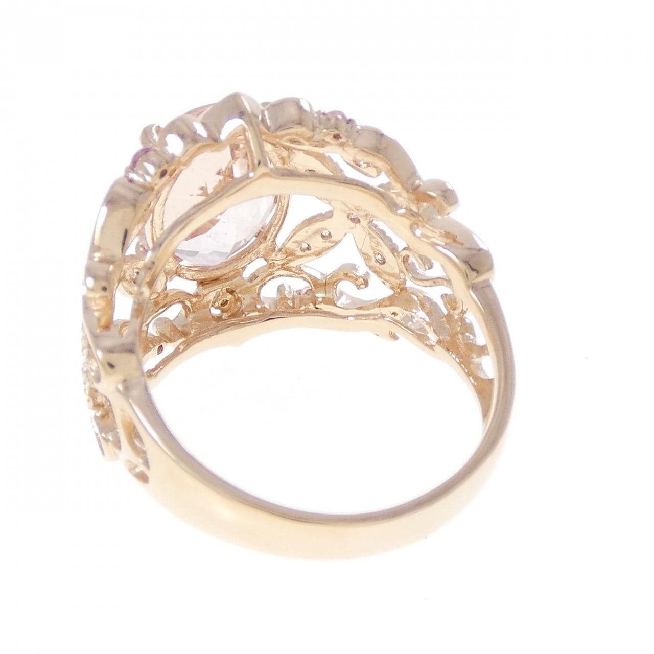 K18PG ベリル リング 2.93CT