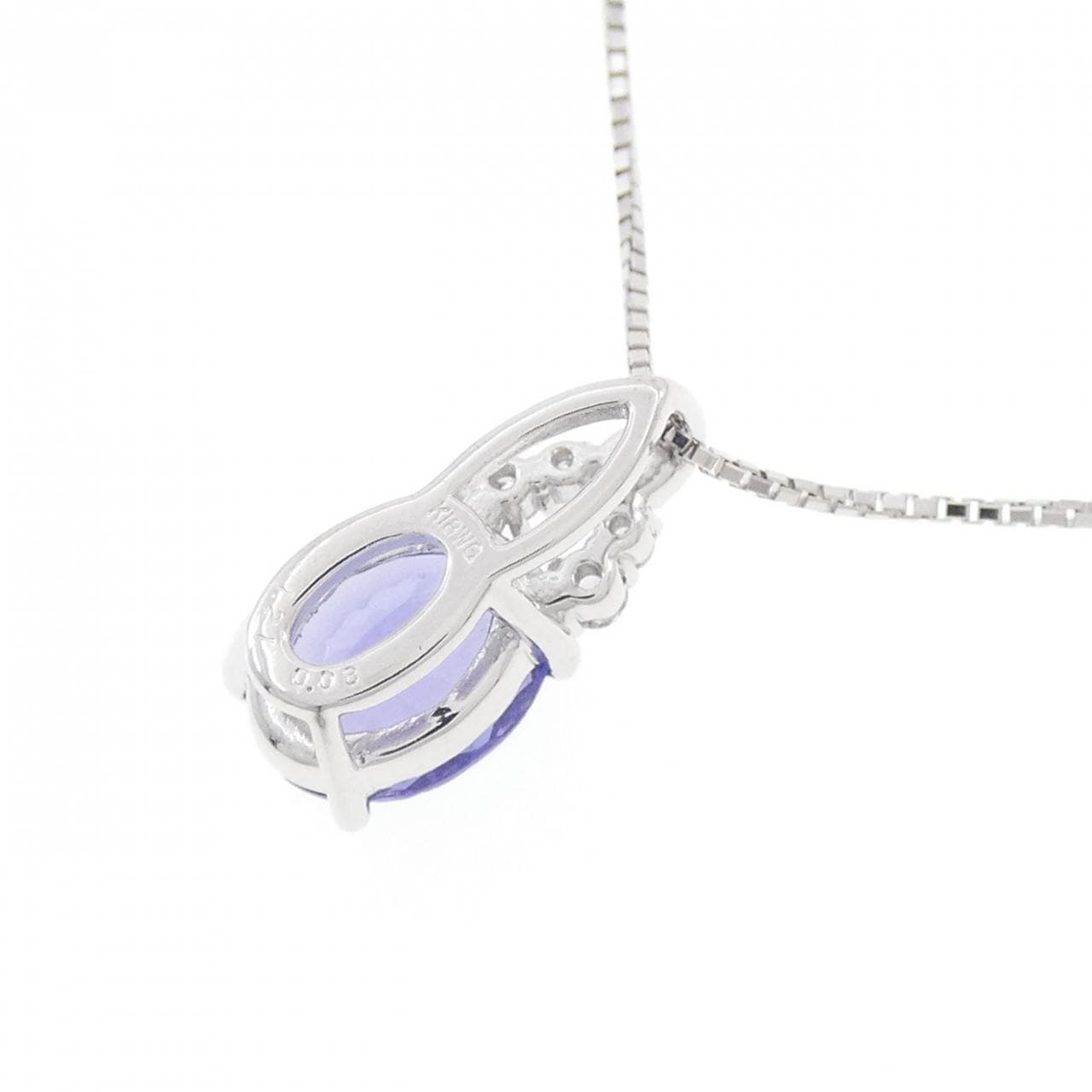 K18WG Tanzanite necklace 1.21CT