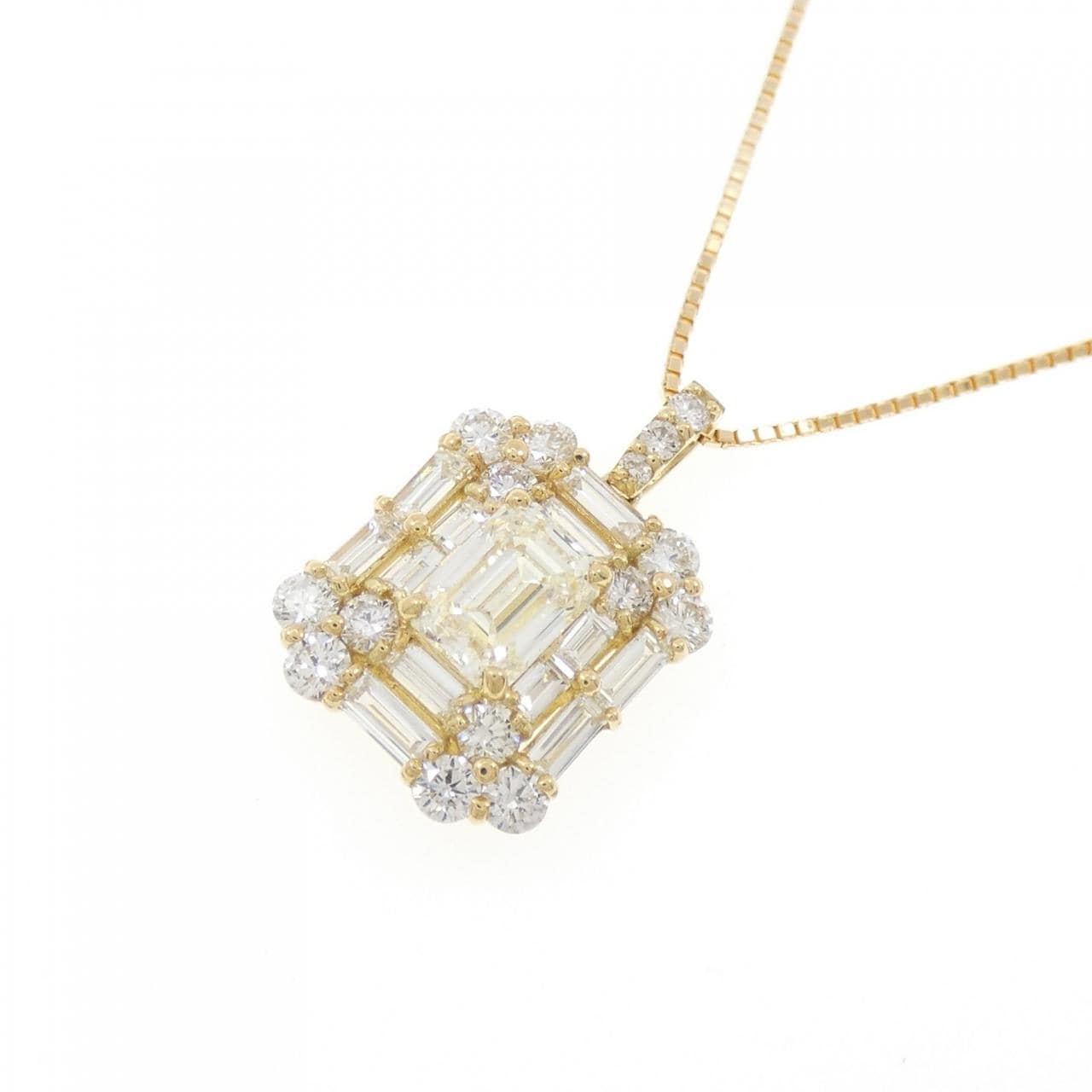 【新品】K18YG ダイヤモンド ネックレス 1.014CT