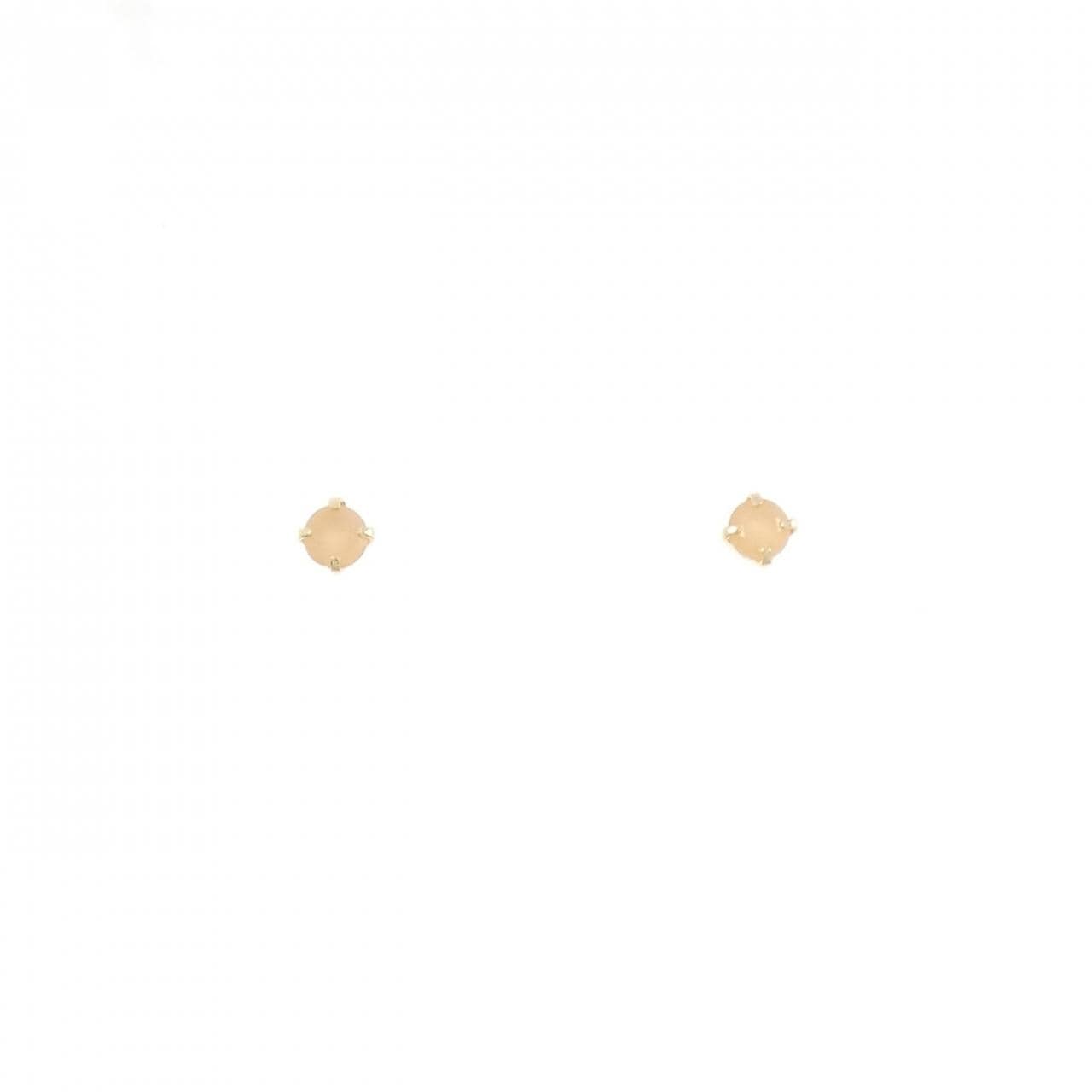 【新品】K18YG ムーンストーン ピアス