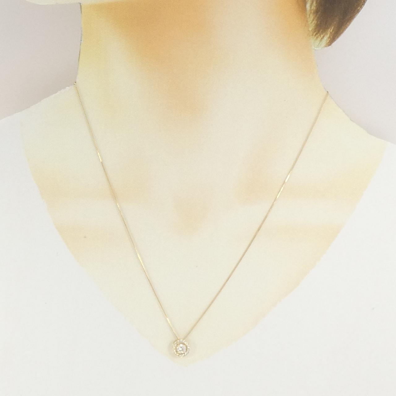 K18YG ダイヤモンド ネックレス 0.35CT