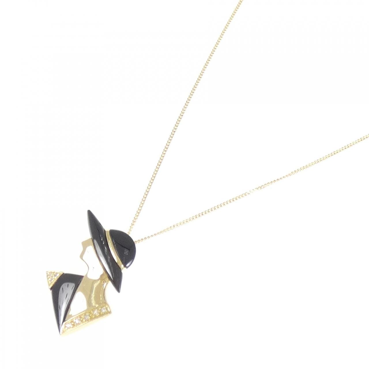 K18YG オニキス ネックレス