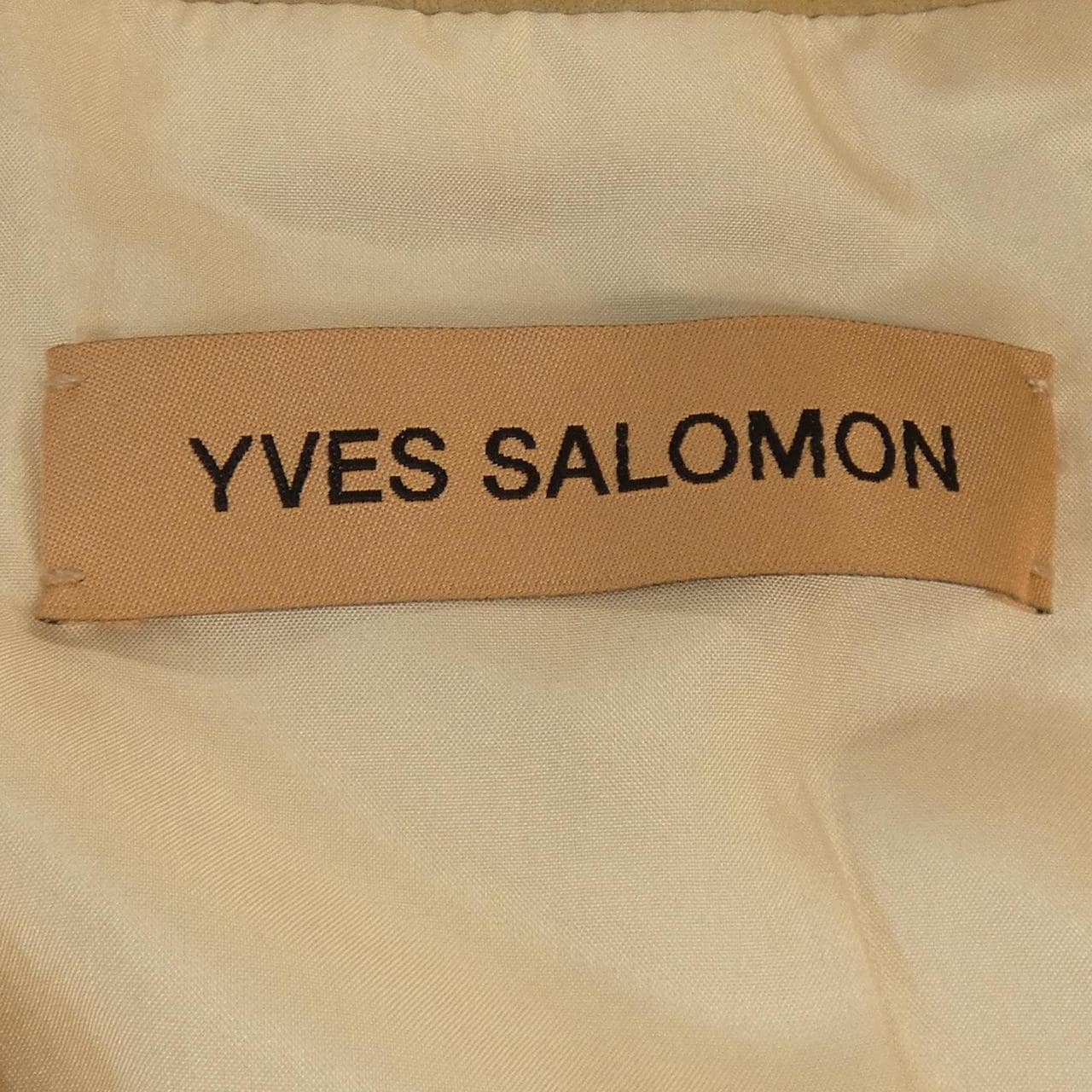 イヴサロモン YVES SALOMON レザーライダースジャケット