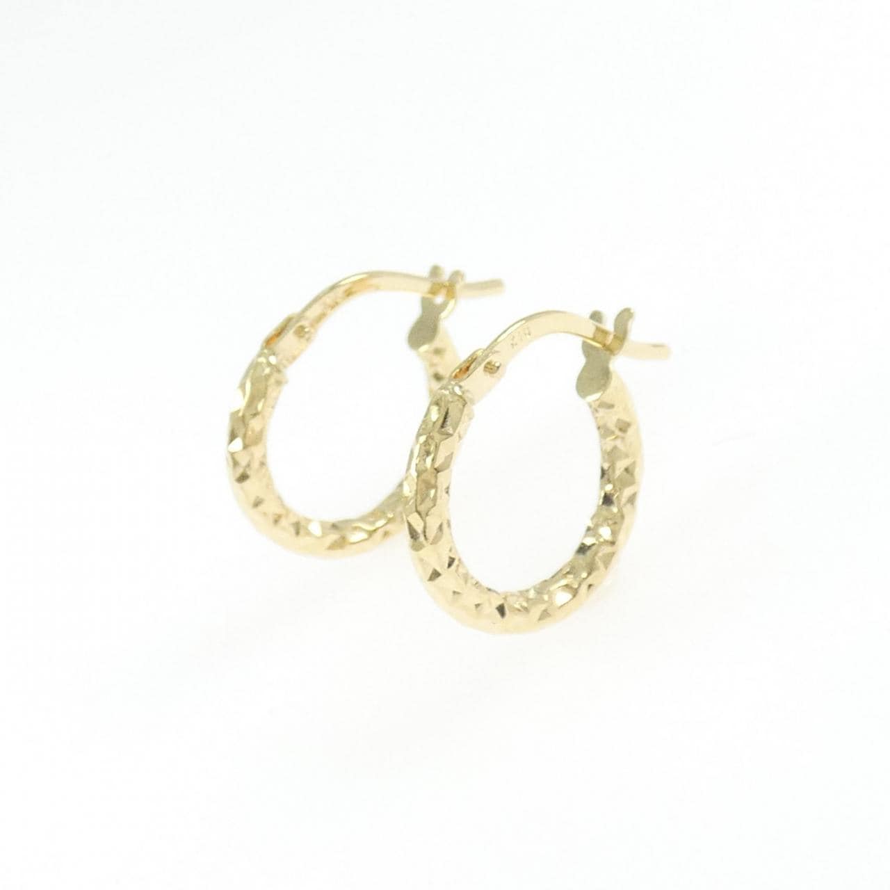 K18YG フープ ピアス