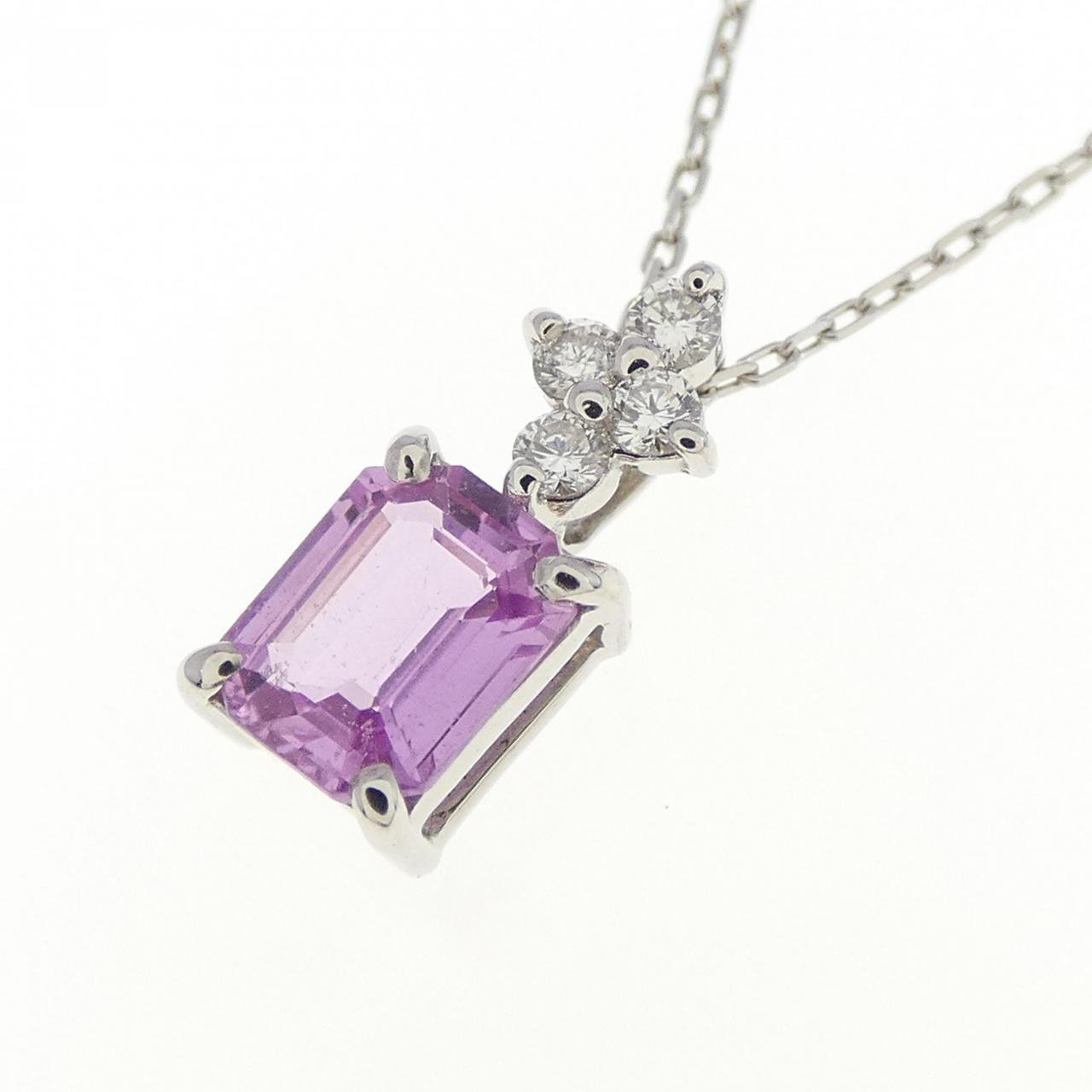 [再加工款] PT 蓝宝石项链 0.41CT