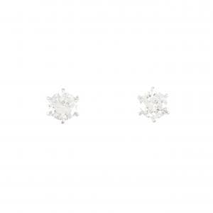 【リメイク】PT900/ST ダイヤモンド ピアス 0.430CT 0.451CT G-H I1 Good